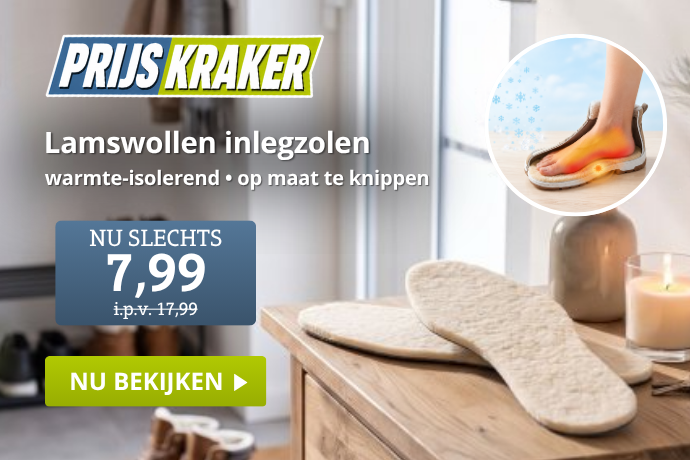 Prijs Kraker  - Lamswollen inlegzolen