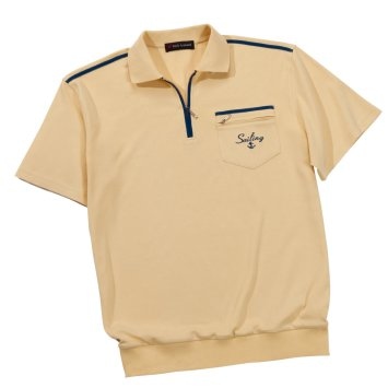 Heren comfort poloshirt, Aqua
