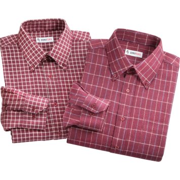 Set van 2 geruite flanel overhemden