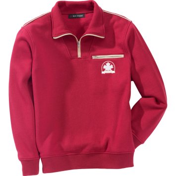 Fleece-sweater met borstzakje