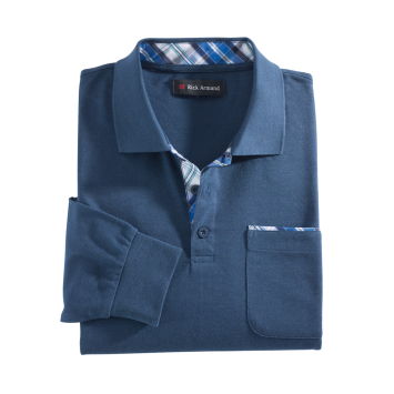 Piquéshirt met lange mouwen