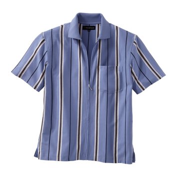 Jerseyshirt met doorlopende ritssluiting