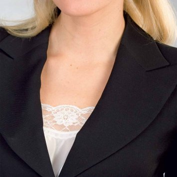 Decolleté kanten inzetstuk