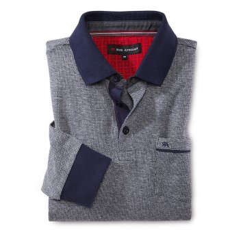 Gestructureerd poloshirt
