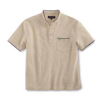 Piquéshirt met opstaande kraag
