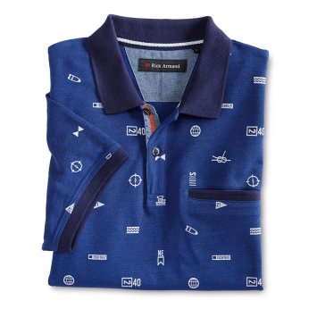 Gedessineerd poloshirt