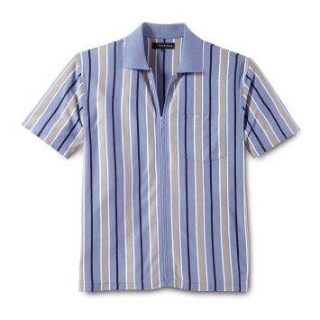 Poloshirt met volledige ritssluiting