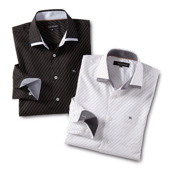 'Milano' stretchoverhemd - Set van 2