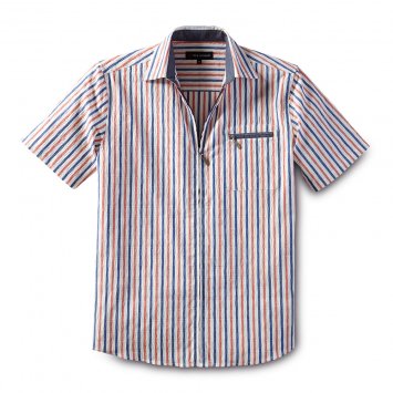 Seersucker-overhemd met rits