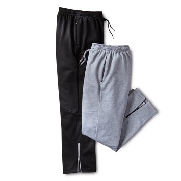 Vrijetijdsbroek met rits onder in de pijpen