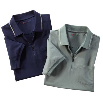 Poloshirt met ritskraag