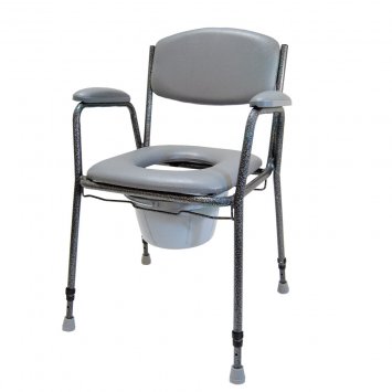 In hoogte verstelbare toiletstoel