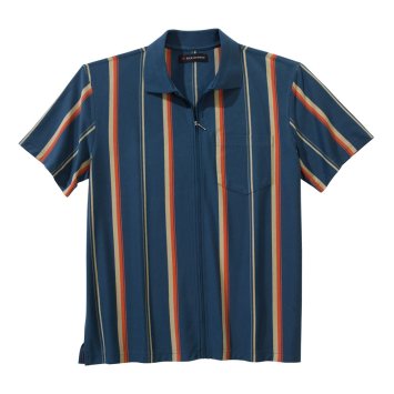 Poloshirt met doorlopende ritssluiting