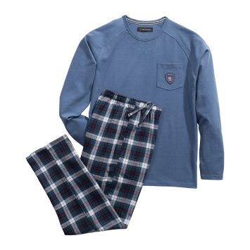 Katoenen herenpyjama