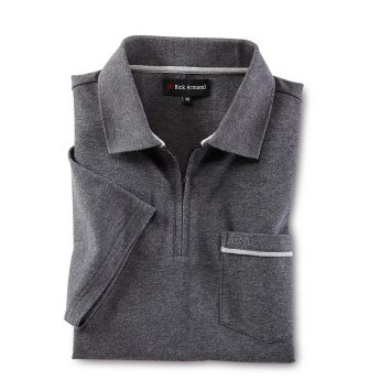 Piqué-poloshirt met ritskraag