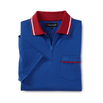 Piquéshirt met ritskraag