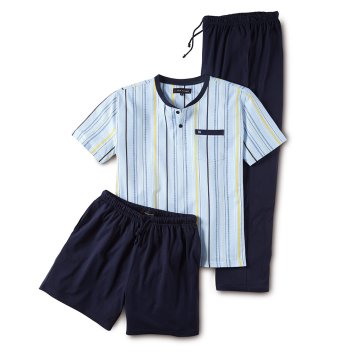 Driedelige jersey pyjama