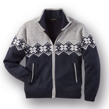 Gebreid vest in Noorse stijl