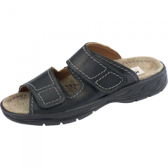 Aircomfort klittenbandslipper 47 | Zwart