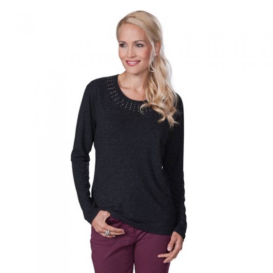 Rundhals-Shirt,anthrazit,38