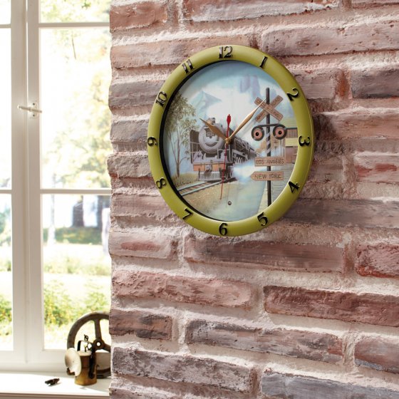 Wandklok 'Nostalgic Train'