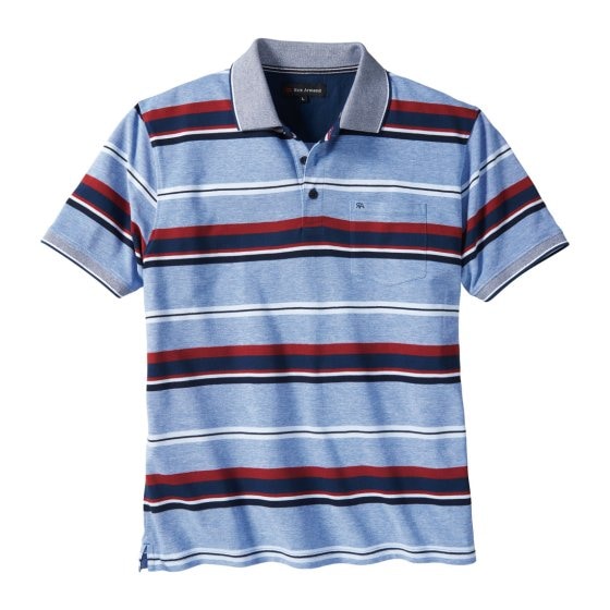 Piqué-poloshirt met strepen 