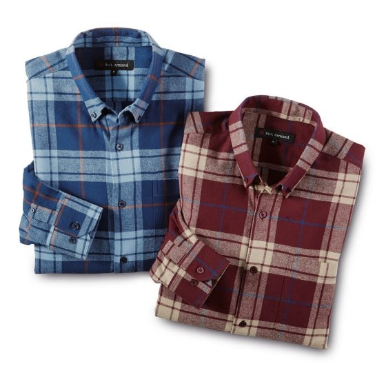 Overhemd van katoenflanel 