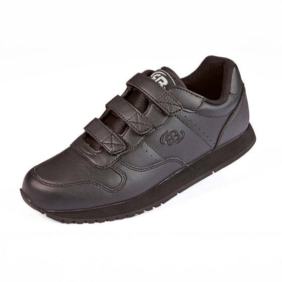 Leren sportschoenen met klittenband 38 | Zwart
