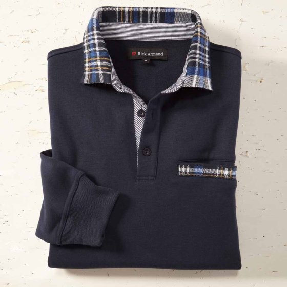 Thermische sweater met contrasten 