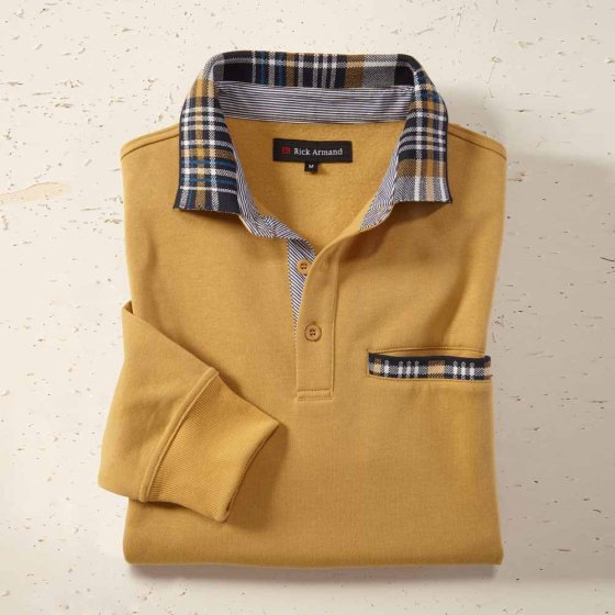 Thermische sweater met contrasten 3XL (128/132) | Camel