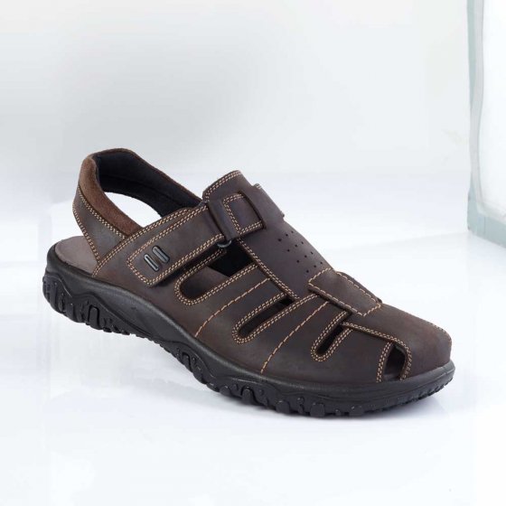 Comfortsandalen met klittenbandsluiting 45 | Bruin