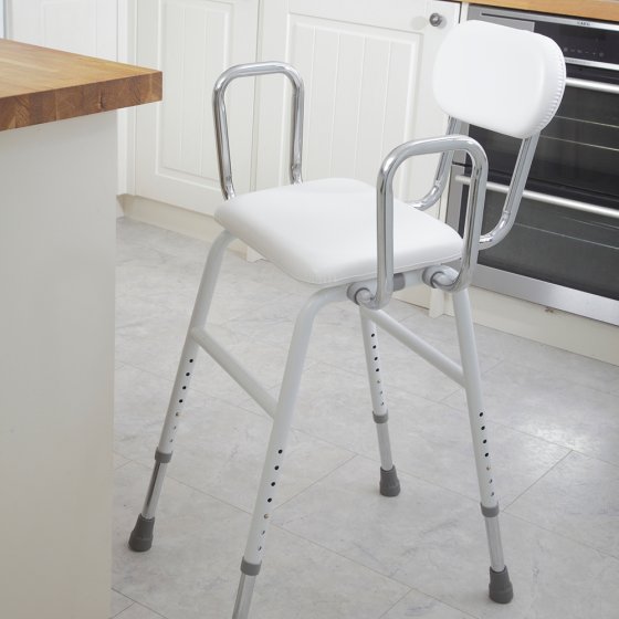 Keukenstoel - in hoogte verstelbaar 