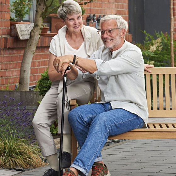 Wandelstok met vier poten 