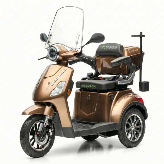 E-Mobil Denia, 3 wielen, lithiumaccu Bruin