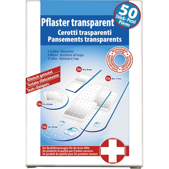 Transparante pleisters 100 stuks 