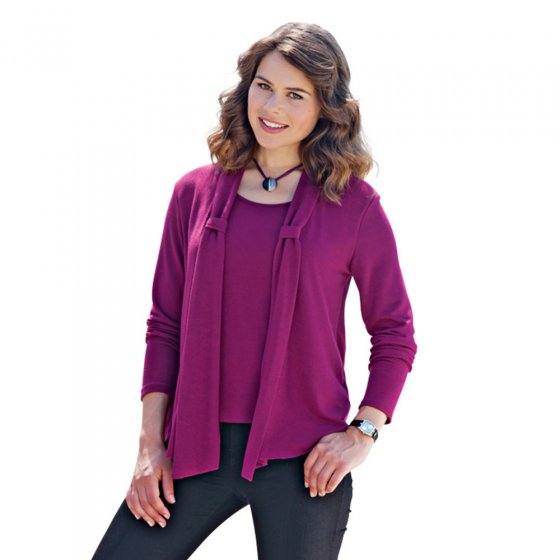 Langarm-Shirt,2in1,beere 