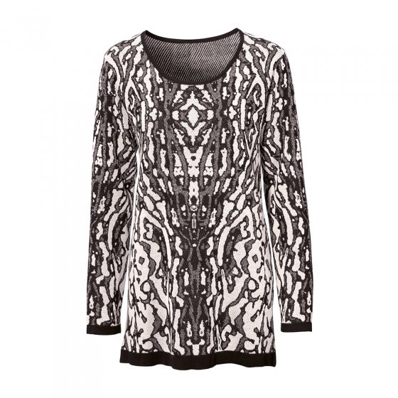 Gemustert. Pullover,sw/ws42/44 