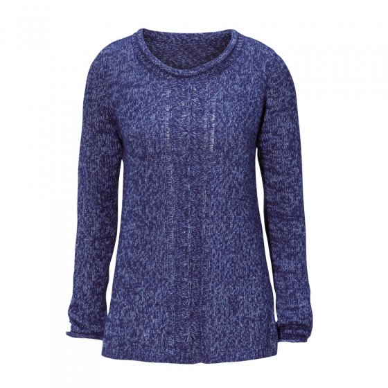 Pullover,blau/melange,46/48 