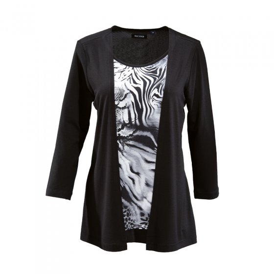 Shirt in Doppeloptik,braun 