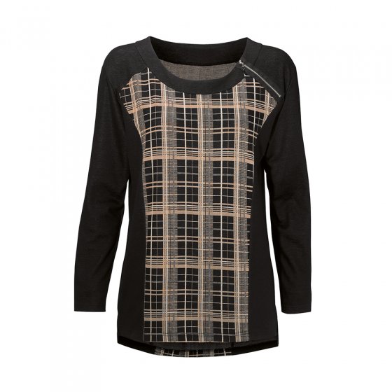 Modisches-Shirt,sw./beige38/40 