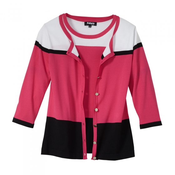 Twinset Strick Col.-Blocki.,L 