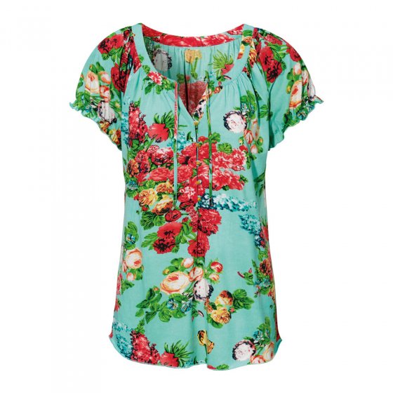 T-Shirt,bedruckt,Raffung,50/52 
