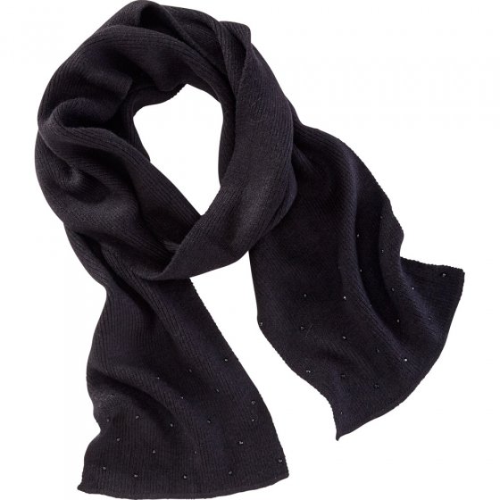 Schal,Strick,Strass,schwarz  | Zwart