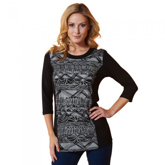 Longshirt,Materialmix,XXL 