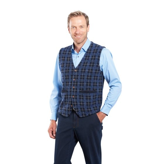 Mouwloos jacquardvest 