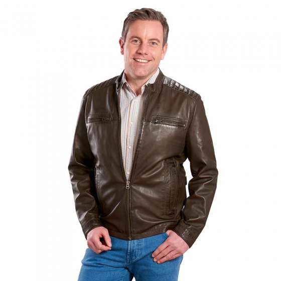 Modieus leren jack