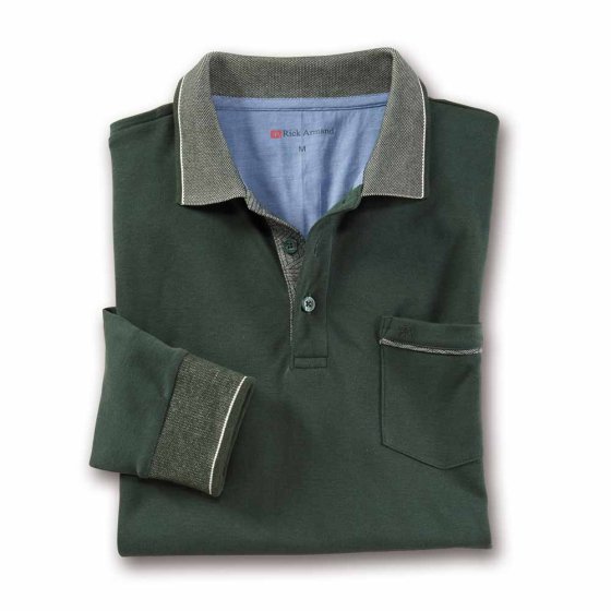 Piquéshirt met lange mouwen 