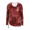 Druck-Shirt,bordeaux,38/40 - 1
