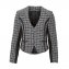 Kurz-Jacke,Schwarz/Weiss,40 - 1