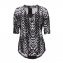 Druck-Shirt,schwarz/weiß,38/40 - 1